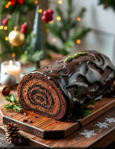 Bûche de Noël au CBD
