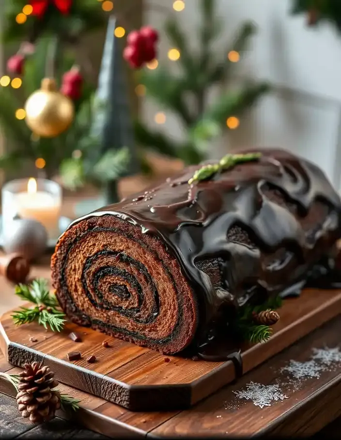 Bûche de Noël au CBD