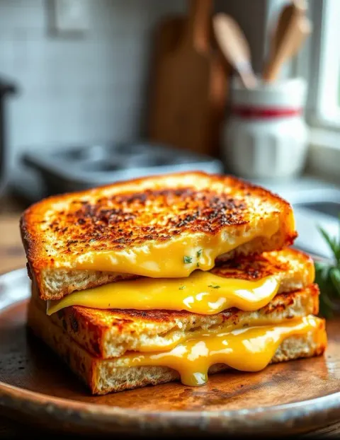Sandwich au fromage grillé et au CBD