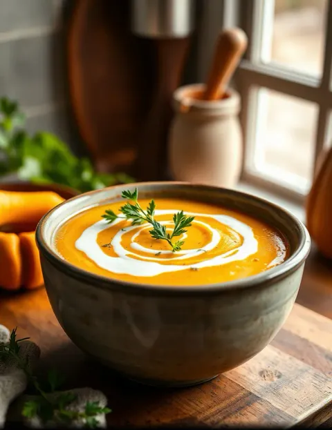 Soupe de Courge Butternut au CBD