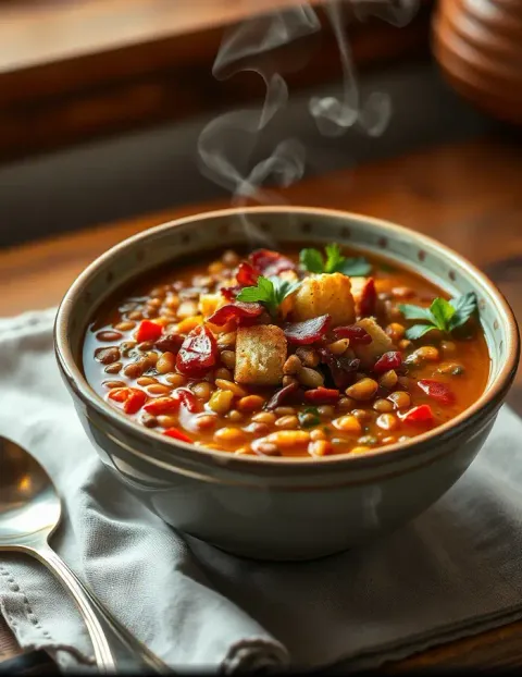 Soupe de lentilles au CBD