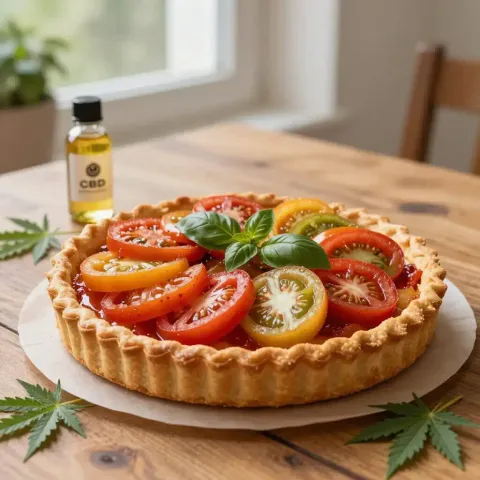 Tarte à la tomate au CBD : recette facile d'été